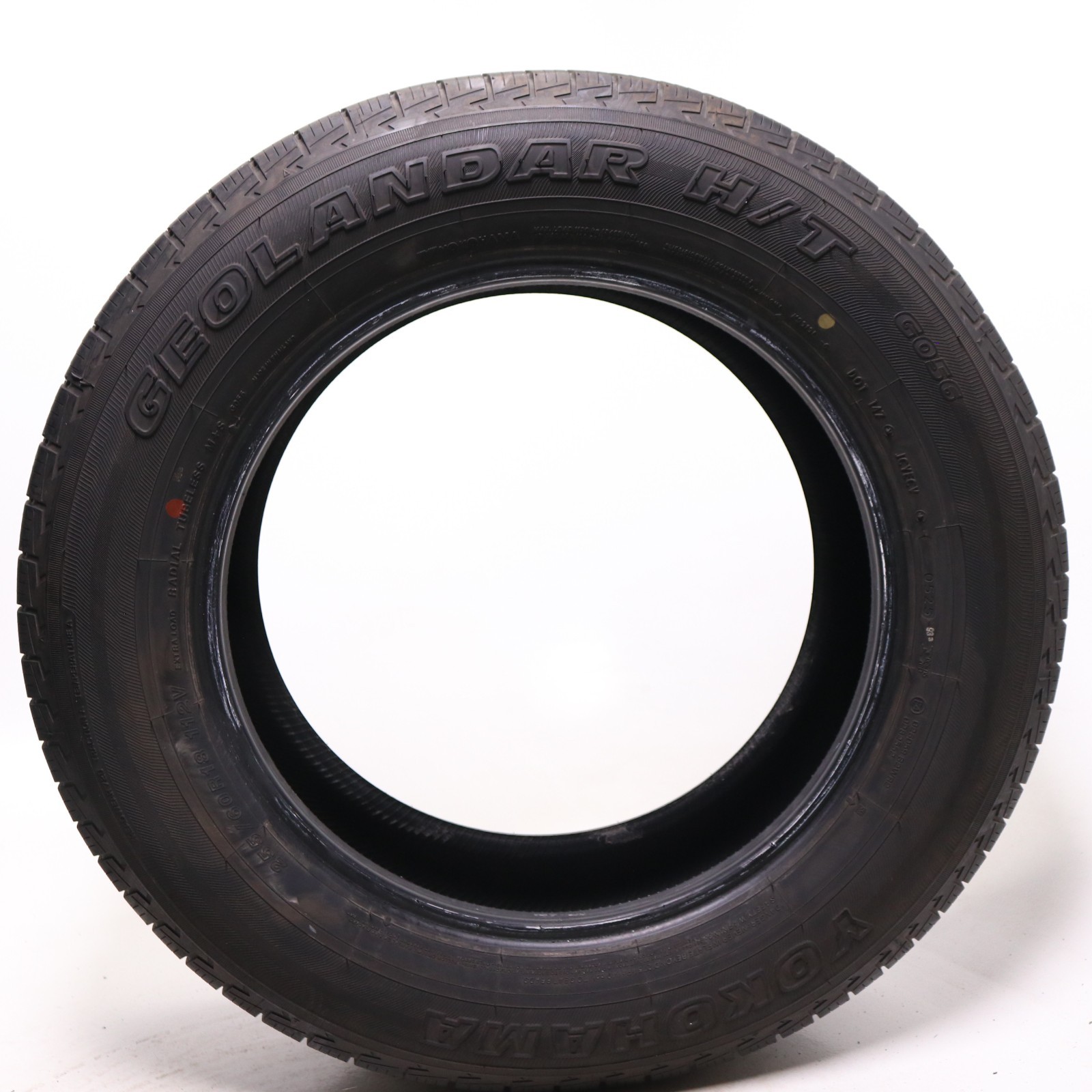 Set of 2 Used 255/60R18 Yokohama Geolandar H/T G056 – 112V – 9-10/32 No Repairs