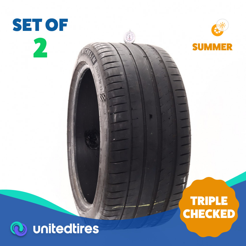 Set of (2) Used 325/35ZR22 Michelin Pilot Sport 4 S MO1 114Y – 7/32