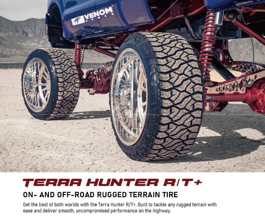 2 NEW 33X14.50R20 F Venom Terra Hunter R/T+ 33 14.50 20 AT/ MT Tires AT 12 ply