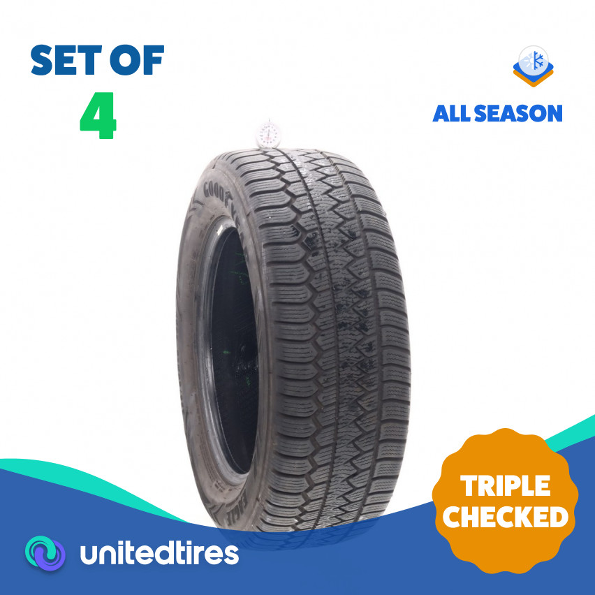 Set of (4) Used 255/60R18 Goodyear Eagle Enforcer All Weather – 7-9/32 (17A3E)