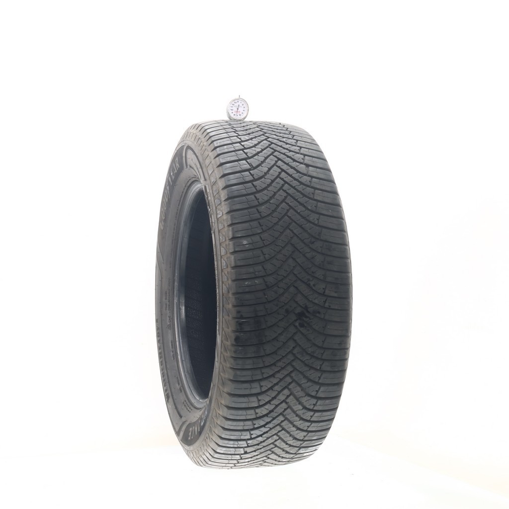 Set of (4) Used 265/60R18 Goodyear Assurance WeatherReady 2 110V – 6.5-8/32