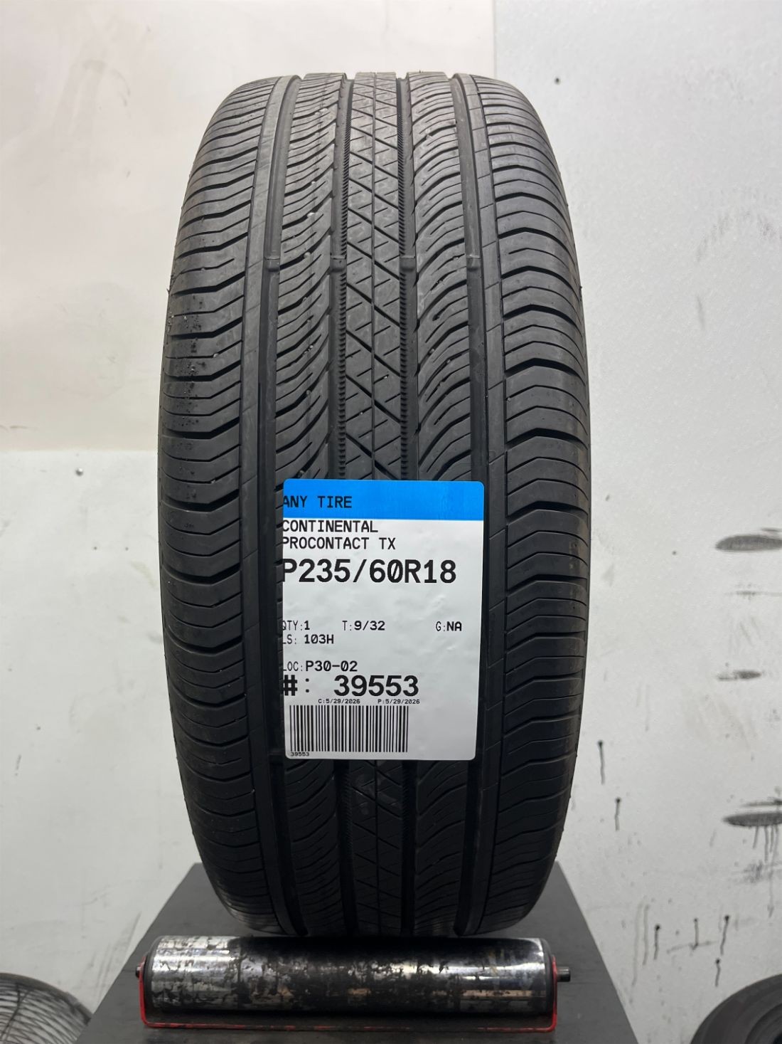 1 Used P235/60R18 Continental ProContact TX 103 H – 9/32