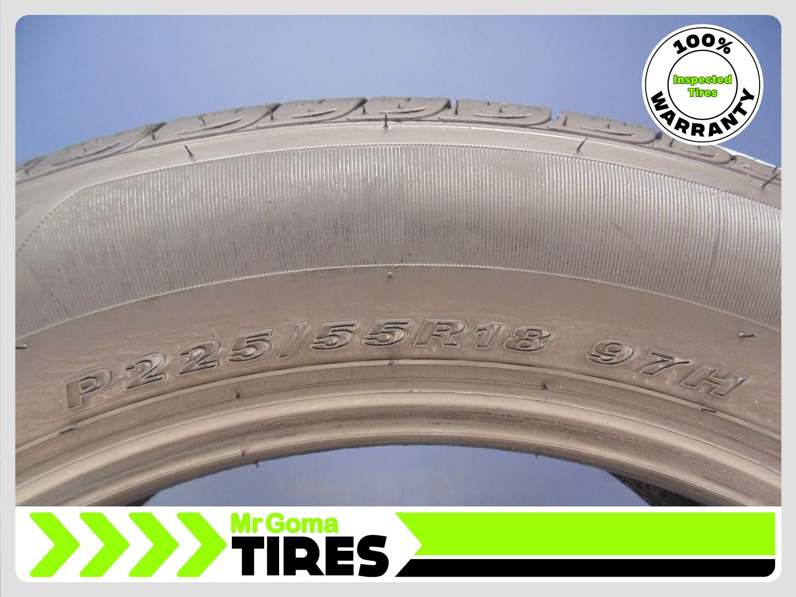 SET OF 2 NEXEN N PRIZ RH7 P225/55R18 USED TIRES 8.7/32 TREAD 225/55/18 2255518