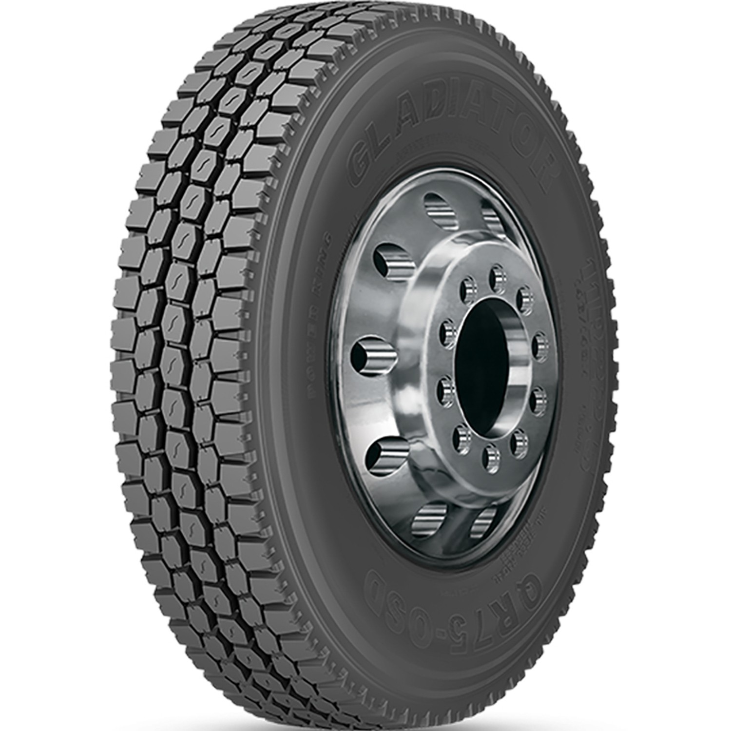 4 Tires Gladiator QR75-OSD 245/70R19.5 Load H 16 Ply Drive Commercial