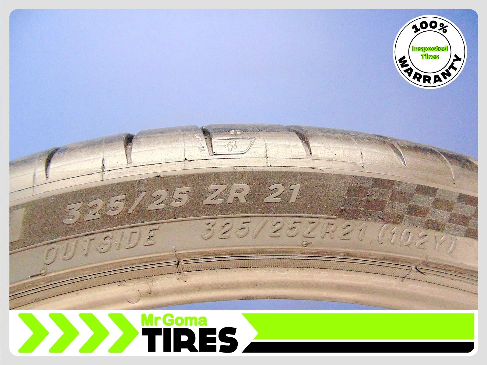 1 CONTINENTAL SPORTCONTACT 7 MO1 XL 265/40ZR21 USED TIRE 7.3/32 TRAED 2654021