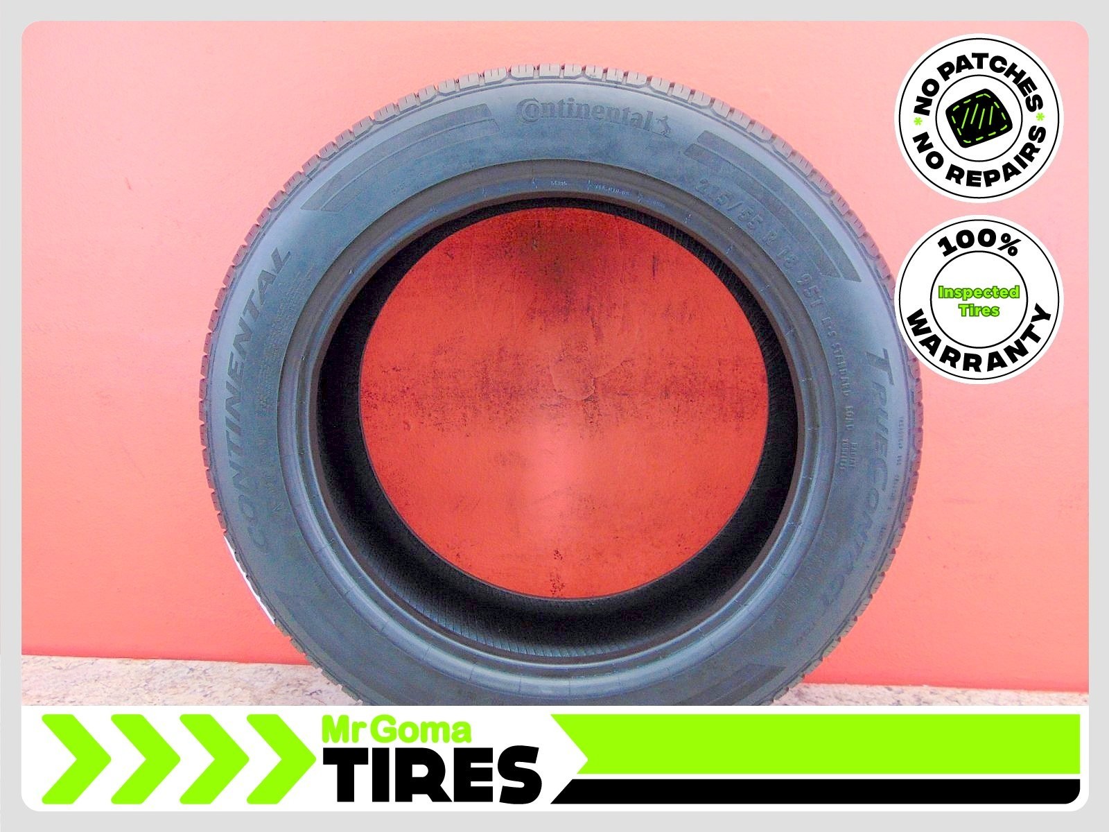 1 CONTINENTAL TRUECONTACT TOUR ECOPLUS 215/55R18 USED TIRE 8.7/32 AVG 2155518