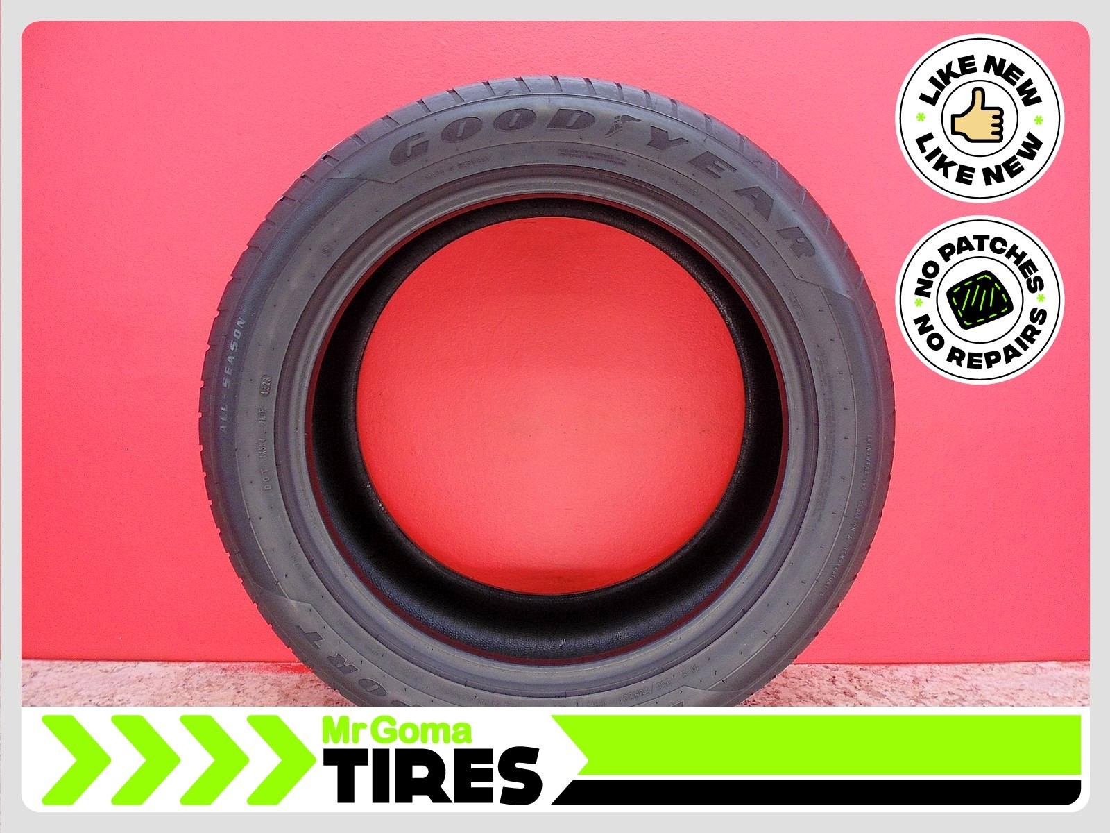 1 GOODYEAR EAGLE SPORT A/S AO AUDI XL 255/50R20 USED TIRE 9.0/32 TREAD LIKE NEW