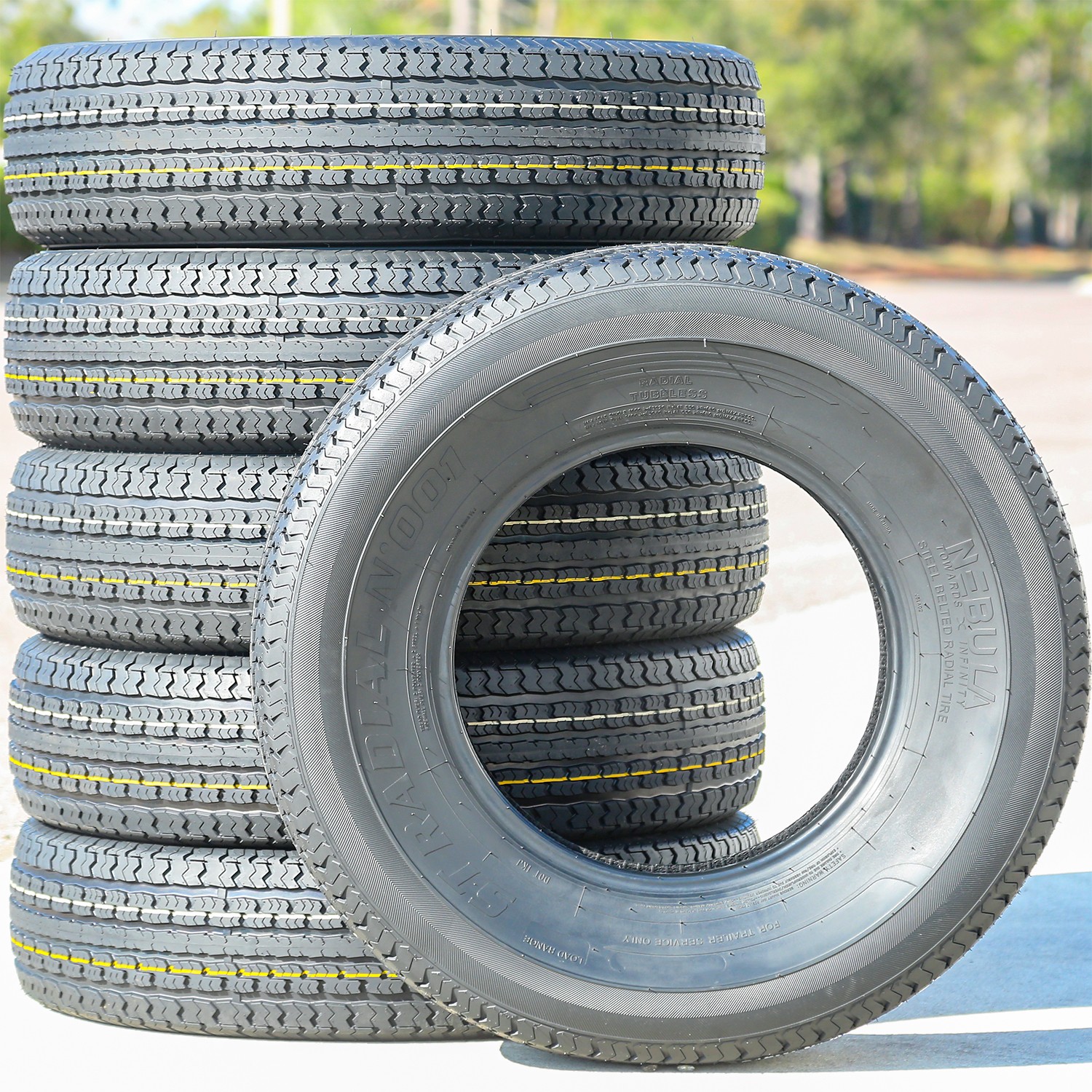 2 Tires Nebula ST Radial N’ 001 Semi-Steel ST 225/75R15 Load E 10 Ply (Thailand)