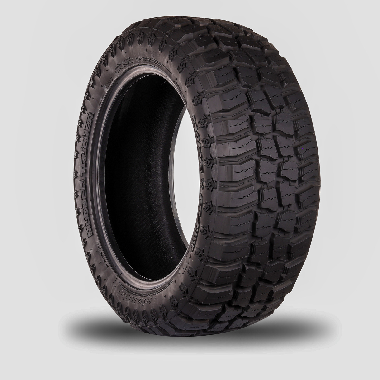 1 New 35X12.50R22 Mudder Trucker Hang Over M/T Tire 121Q F BSW 35125022 35 1250
