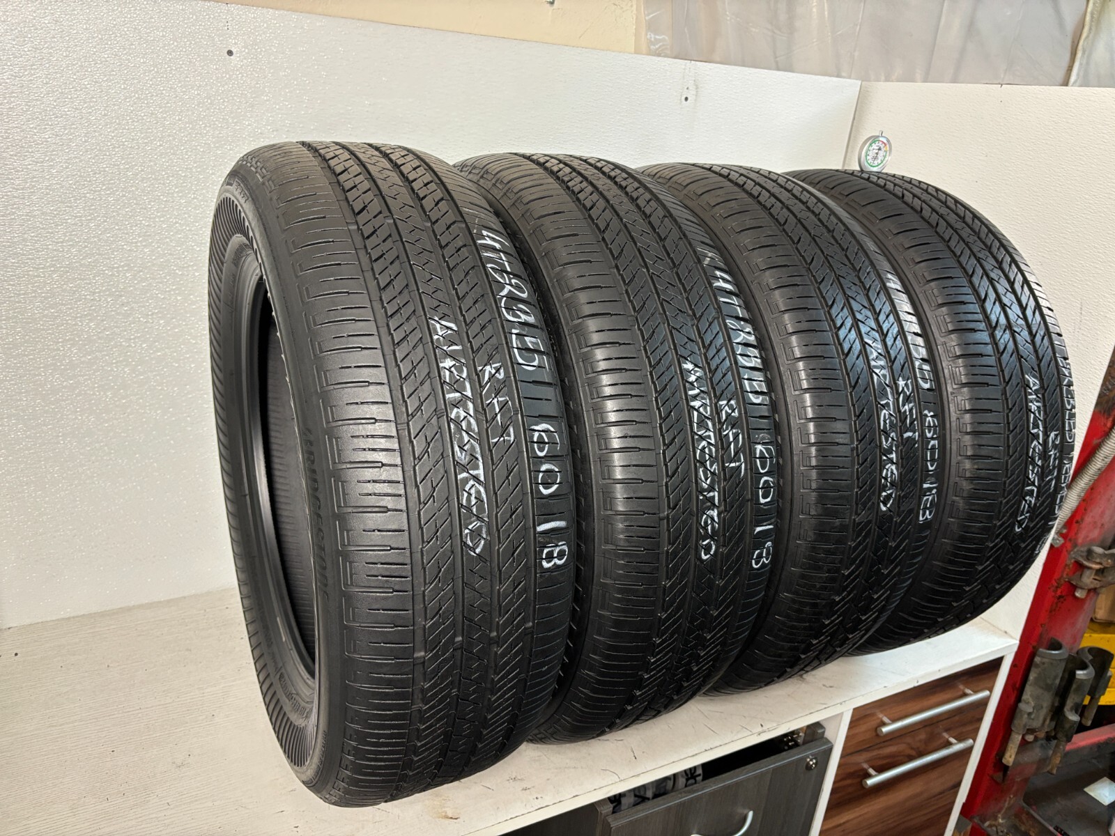 NO SHIPPING ONLY LOCAL PICK UP Set 4 Tires 235 60 18 Bridgestone Alenza A/S RFT