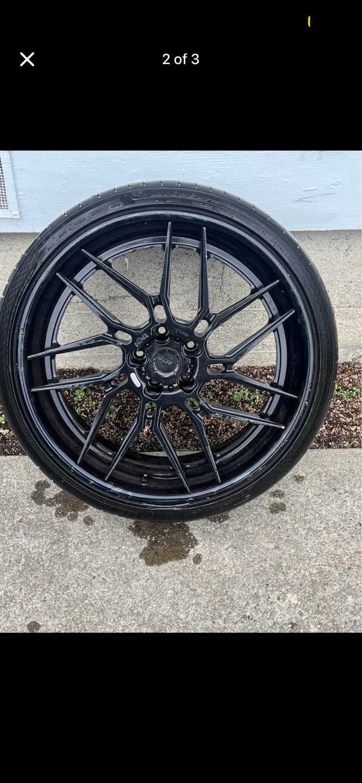 4 Used Pirelli tires with 21 inch ADV.1 Rims 265/30ZR21 (96Y) – $800 obo