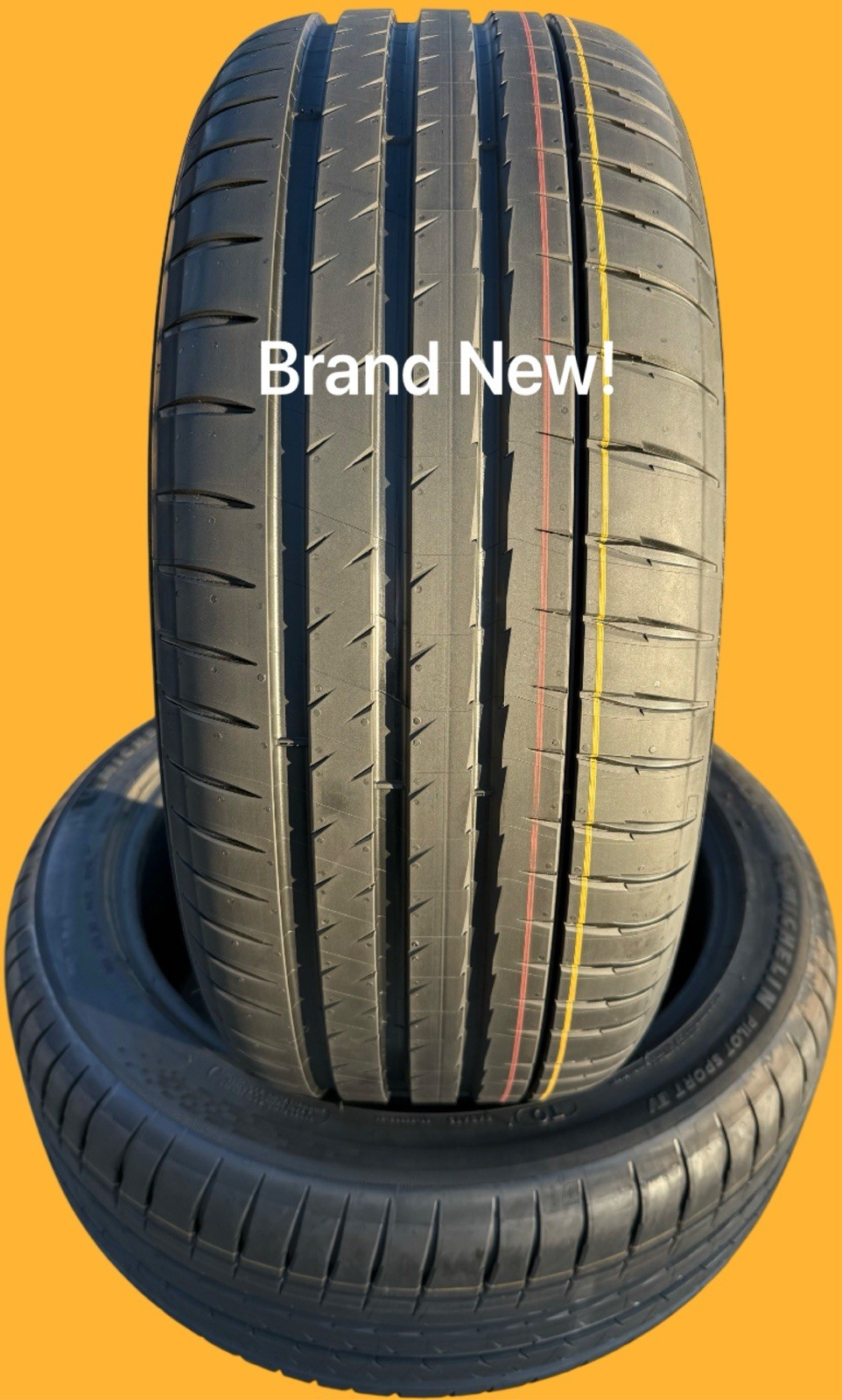 TWO BRAND NEW 265/45R20 Michelin Pilot Sport EV T0 TO Tesla Model X Foam Tires