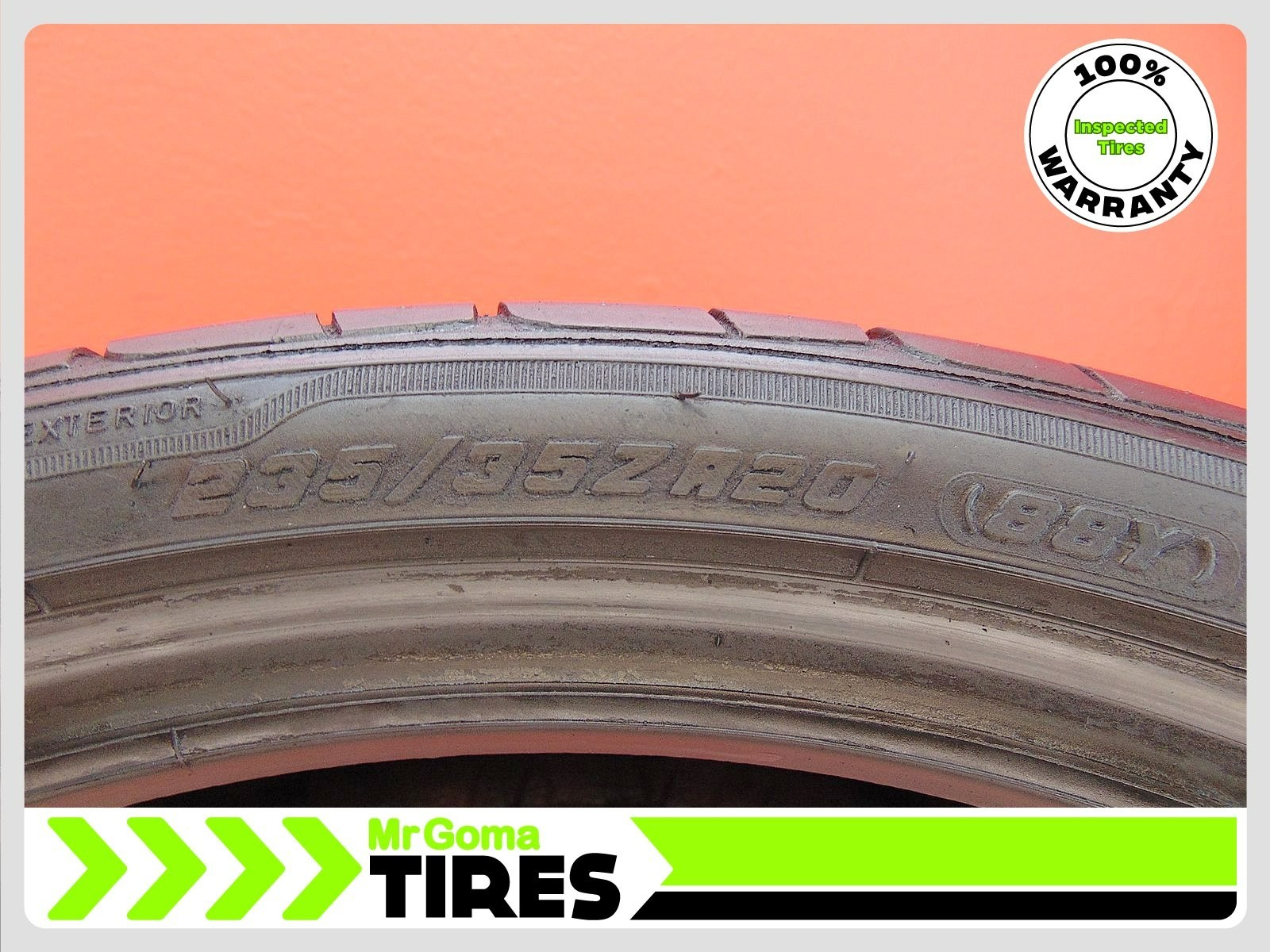 2 GOODYEAR EAGLE F1 ASYMMETRIC 2 NO XL 235/35ZR20 USED TIRES 7.3/32 TREAD