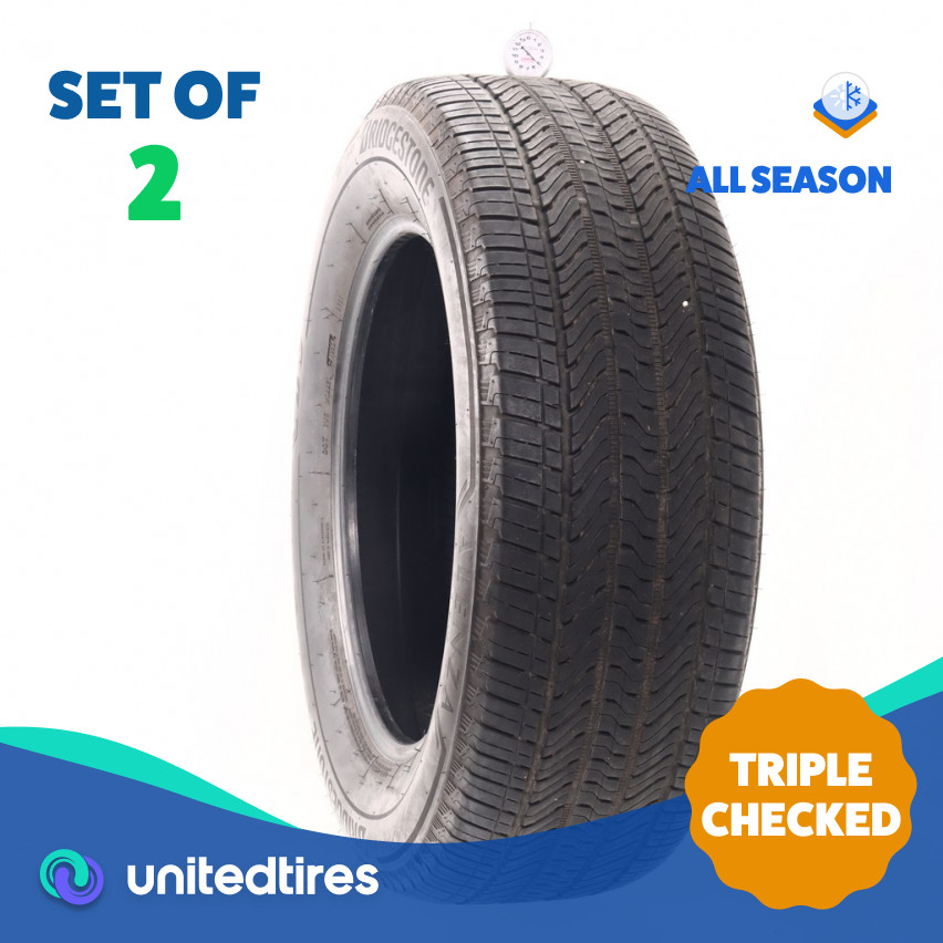 Set of (2) Used 275/60R20 Bridgestone Alenza A/S 02 115S – 5/32