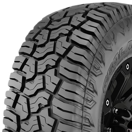 (QTY 4) LT285/55R22 Yokohama Geolandar X-AT 124/121Q LRE Black Wall Tires