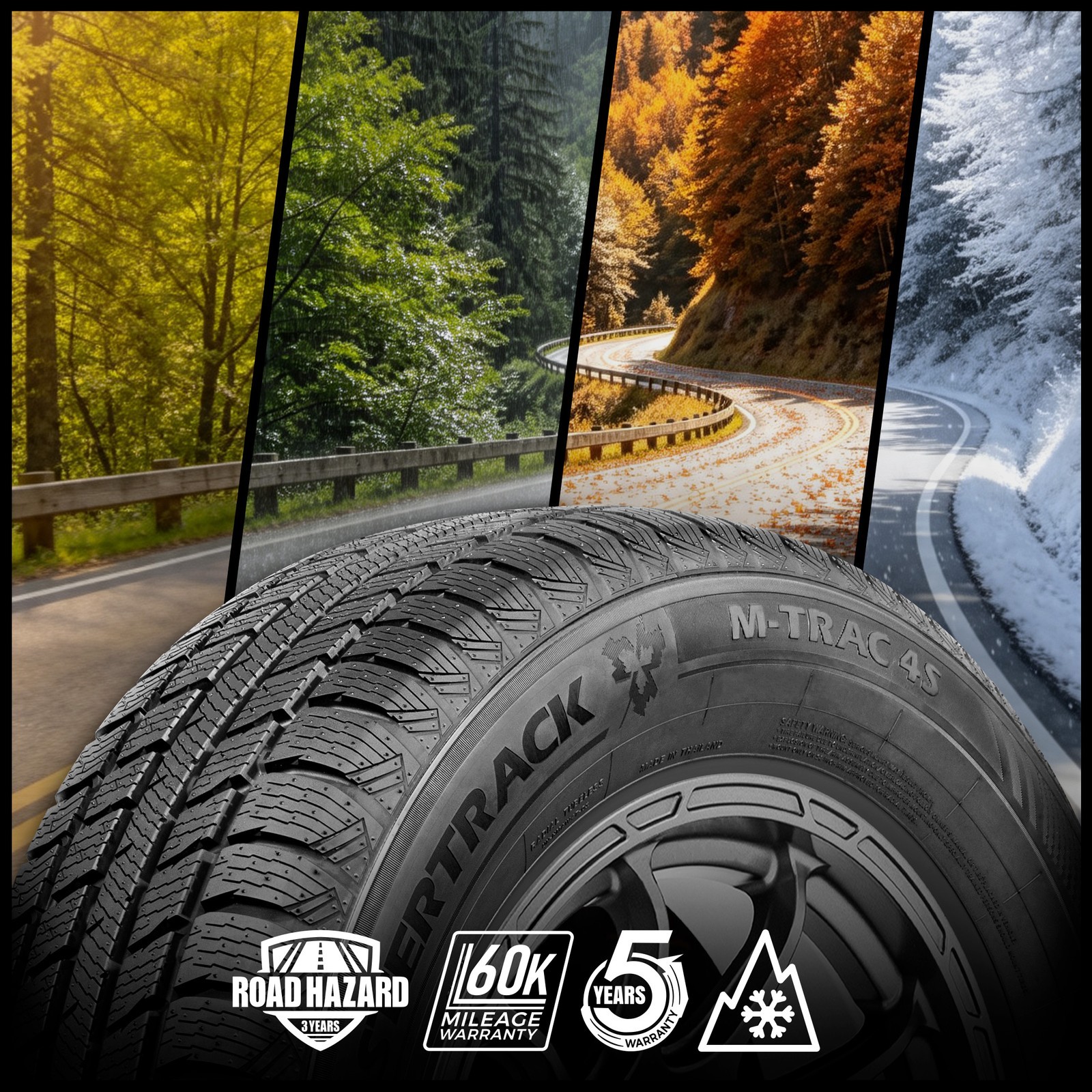 Mastertrack M-TRAC 4S All Weather 215/65R17 103V XL Passenger Tire 215 65 17