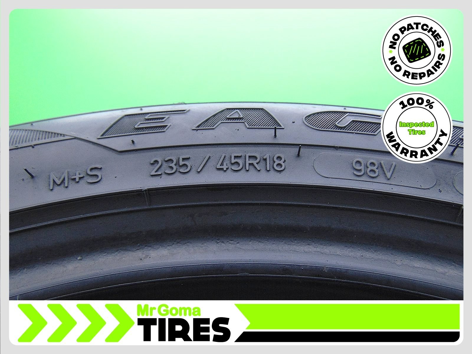 1 GOODYEAR EAGLE TOURING XL 235/45R18 USED TIRE 8.0/32 TREAD 2354518 98V