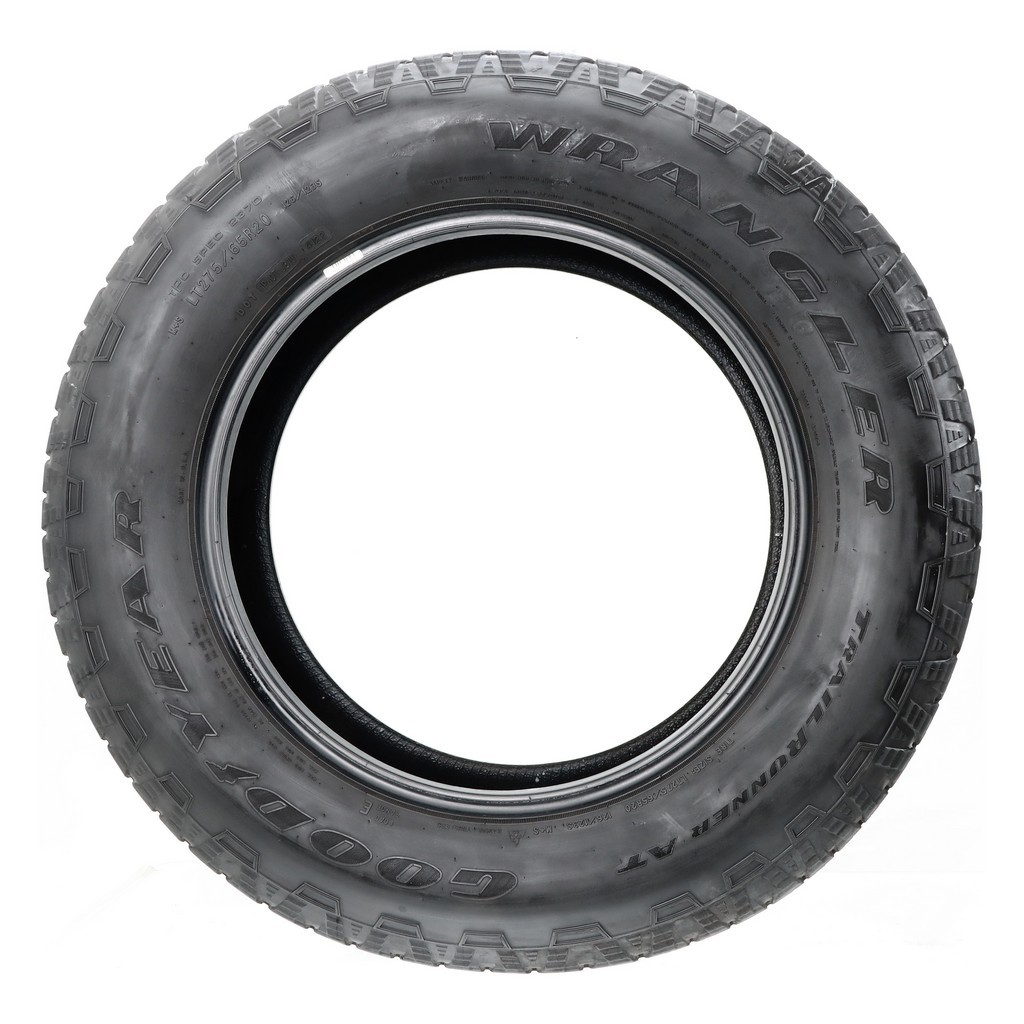 Set of (4) Used LT 275/65R20 Goodyear Wrangler Trailrunner AT – 8.5-9.5/32