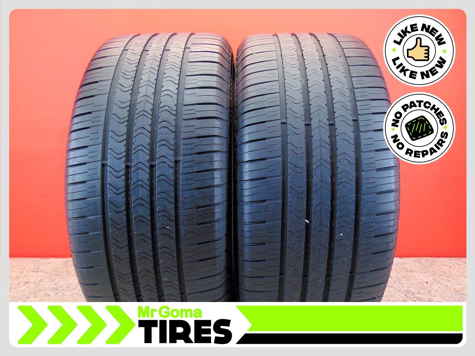2 GOODYEAR EAGLE SPORT A/S MOE RFT XL 285/40R20 USED TIRES 7.3/32 TREAD 2854020