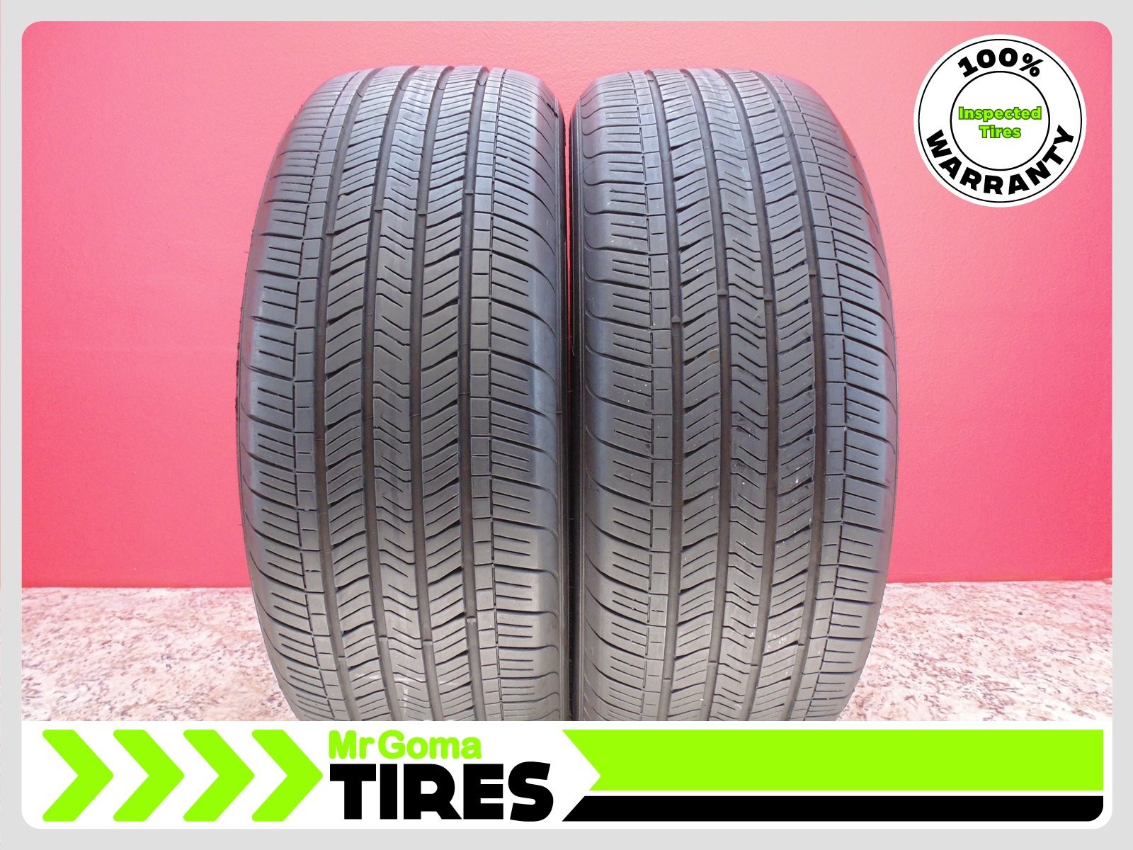 SET OF 2 GOODYEAR EAGLE TOURING 235/50R21 USED TIRES 7.6/32 TREAD 101V 2355021