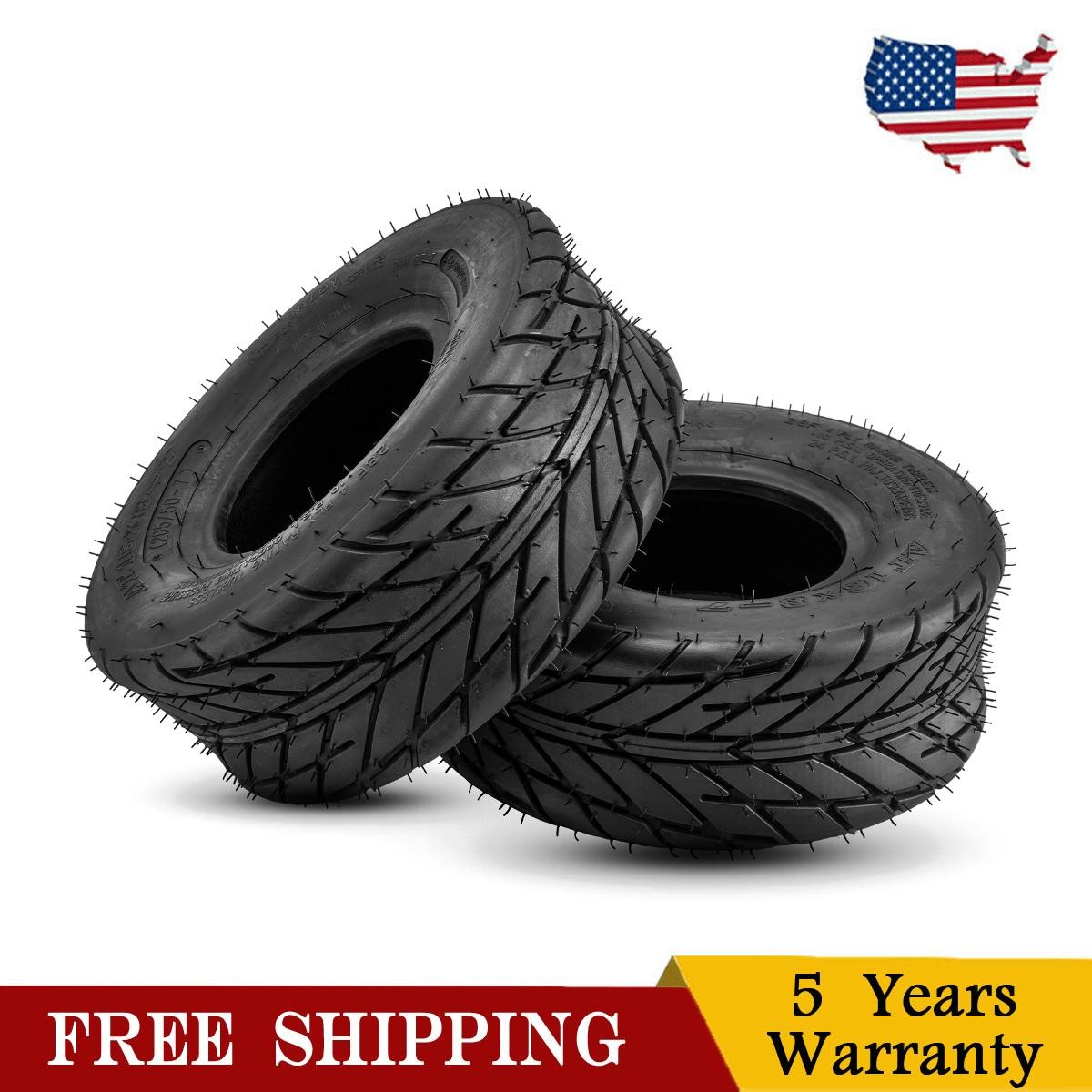 2pcs Z-129 ATV Tires 16×8-7 16x8x7 16 8 7 4 Ply Tubeless 24 PSI for ATV