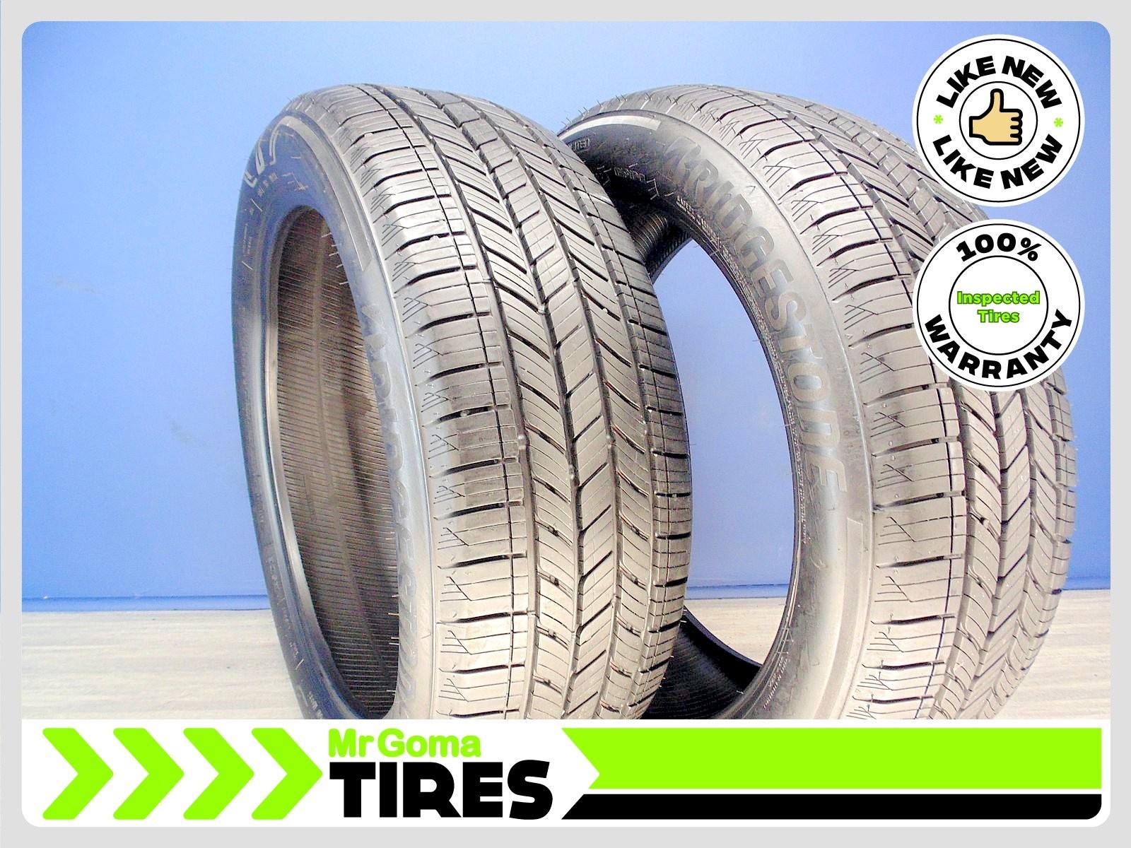 2 BRIDGESTONE ALENZA SPORT A/S E 235/50R21 USED TIRES 9.4/32 TREAD 101V 2355021
