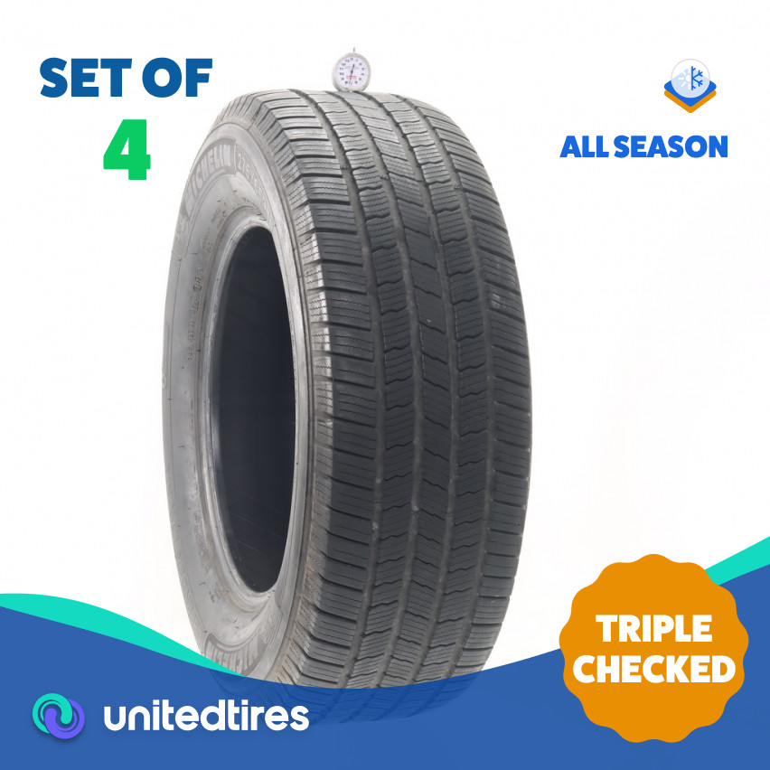 Set of (4) Used 275/65R18 Michelin Defender LTX M/S 116T – 7.5-9/32