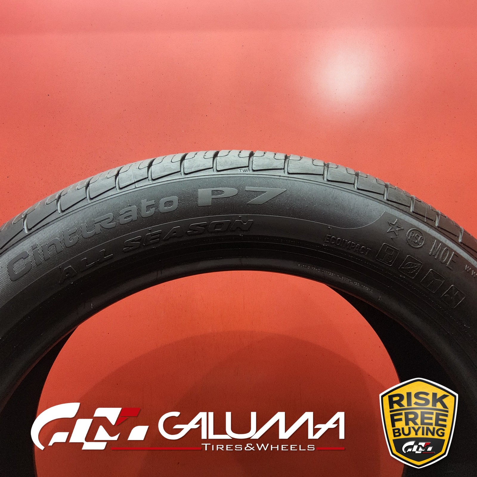 Set of 2 Tires Pirelli Cinturato P7 A/S RunFlat ★MOE 245/45R18 No Repairs #96218