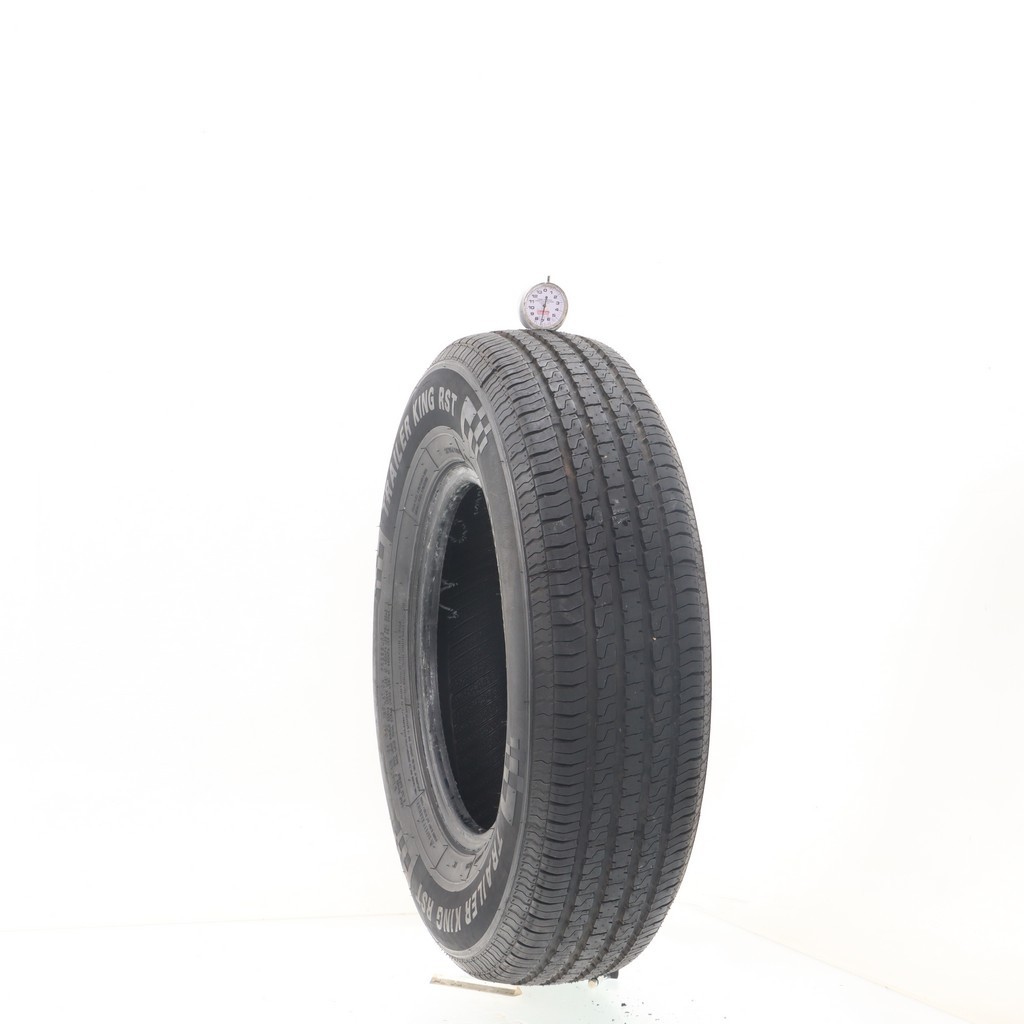 Set of (2) Used ST 205/75R14 Trailer King RST 105/101M – 7/32