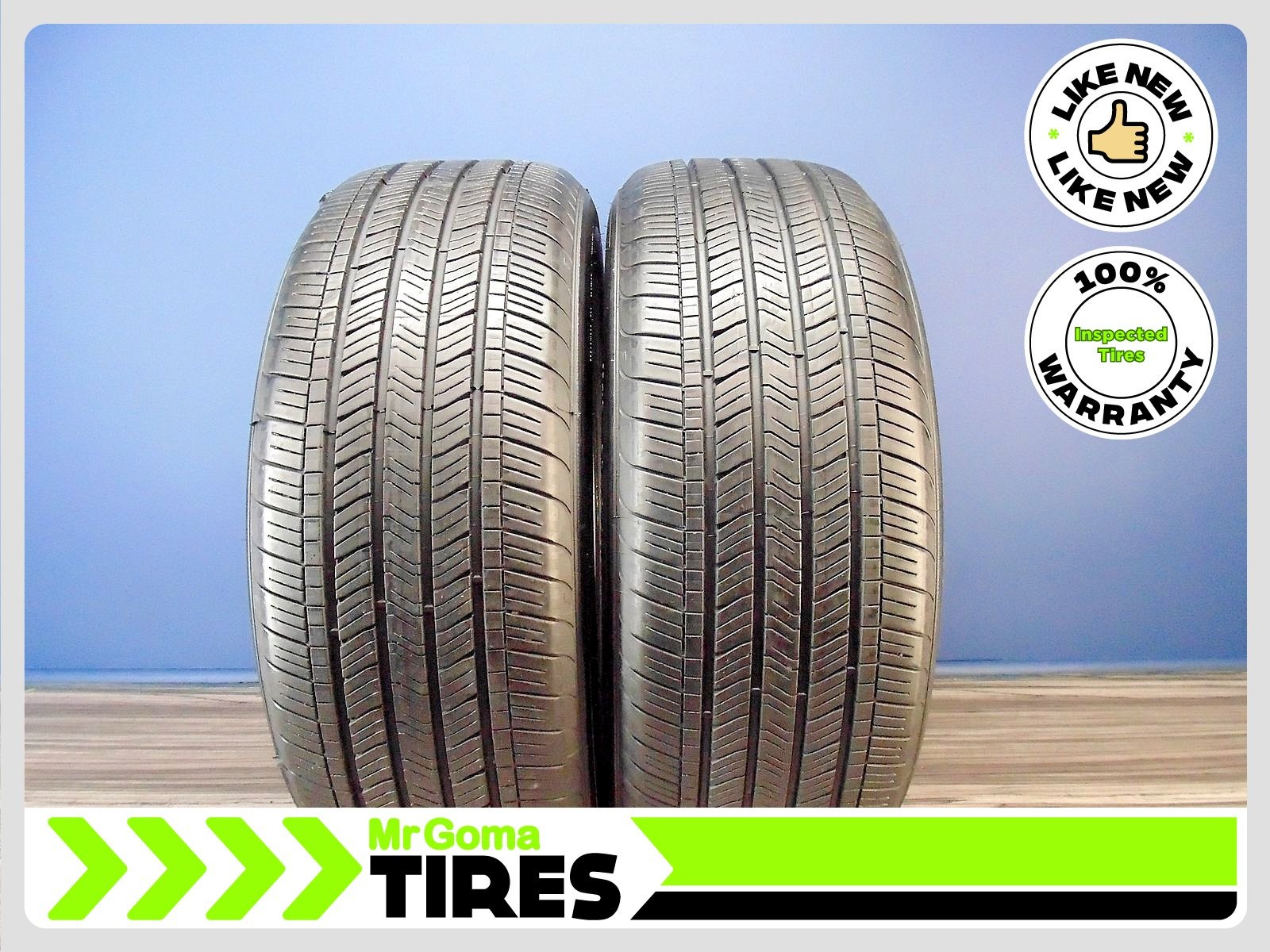 2 GOODYEAR EAGLE TOURING 235/50R21 USED TIRES 8.8/32 TREAD 235/50/21 2355021