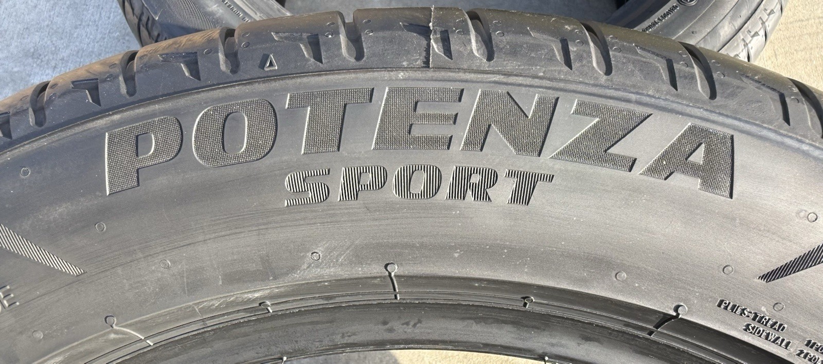 TWO BRAND NEW 275/45R18 Bridgestone Potenza Sport Tires Like Michelin Pilot 4S!