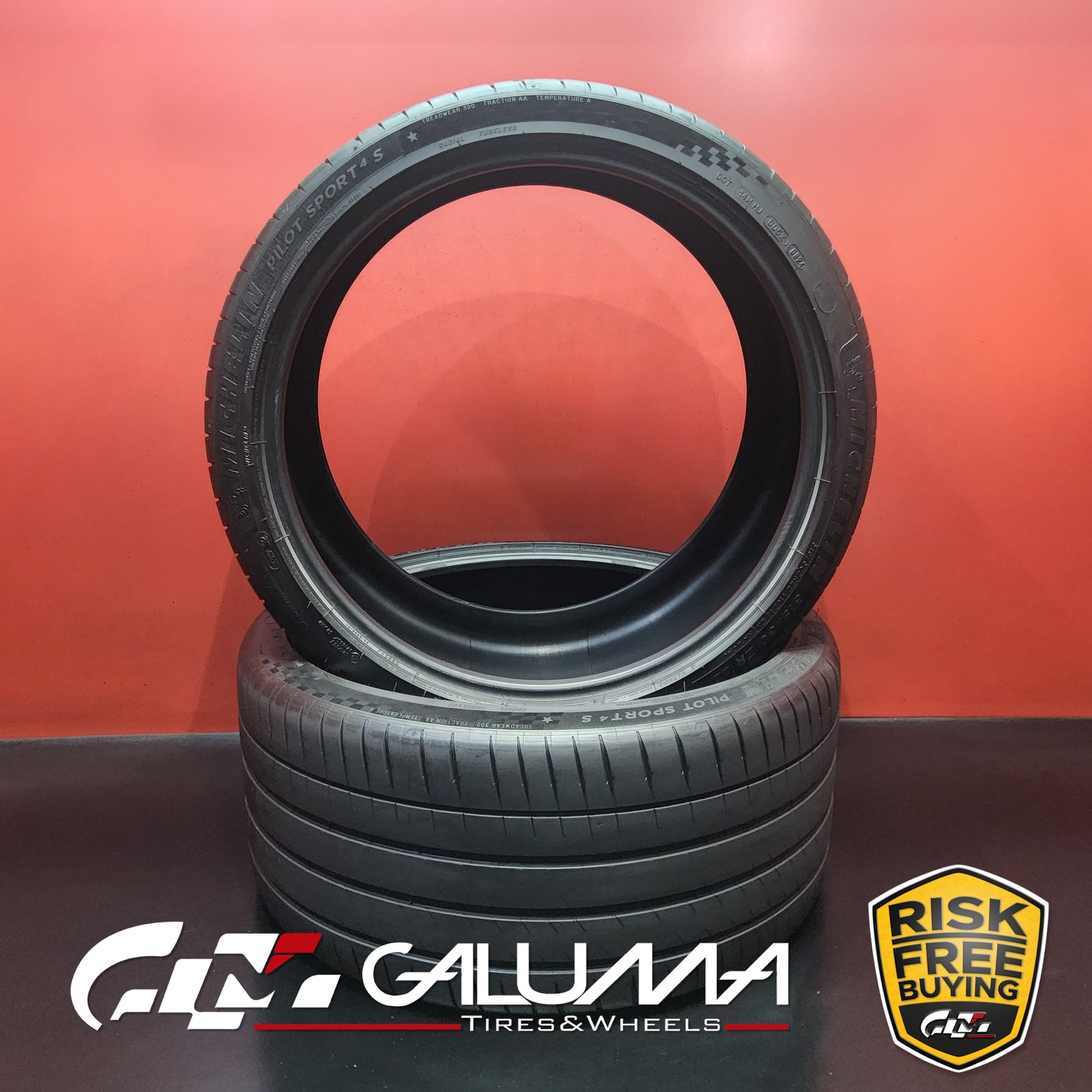 Set of 2 Tires LikeNEW Michelin Pilot Sport 4S ★ XL 315/30ZR22 No Repairs #96293