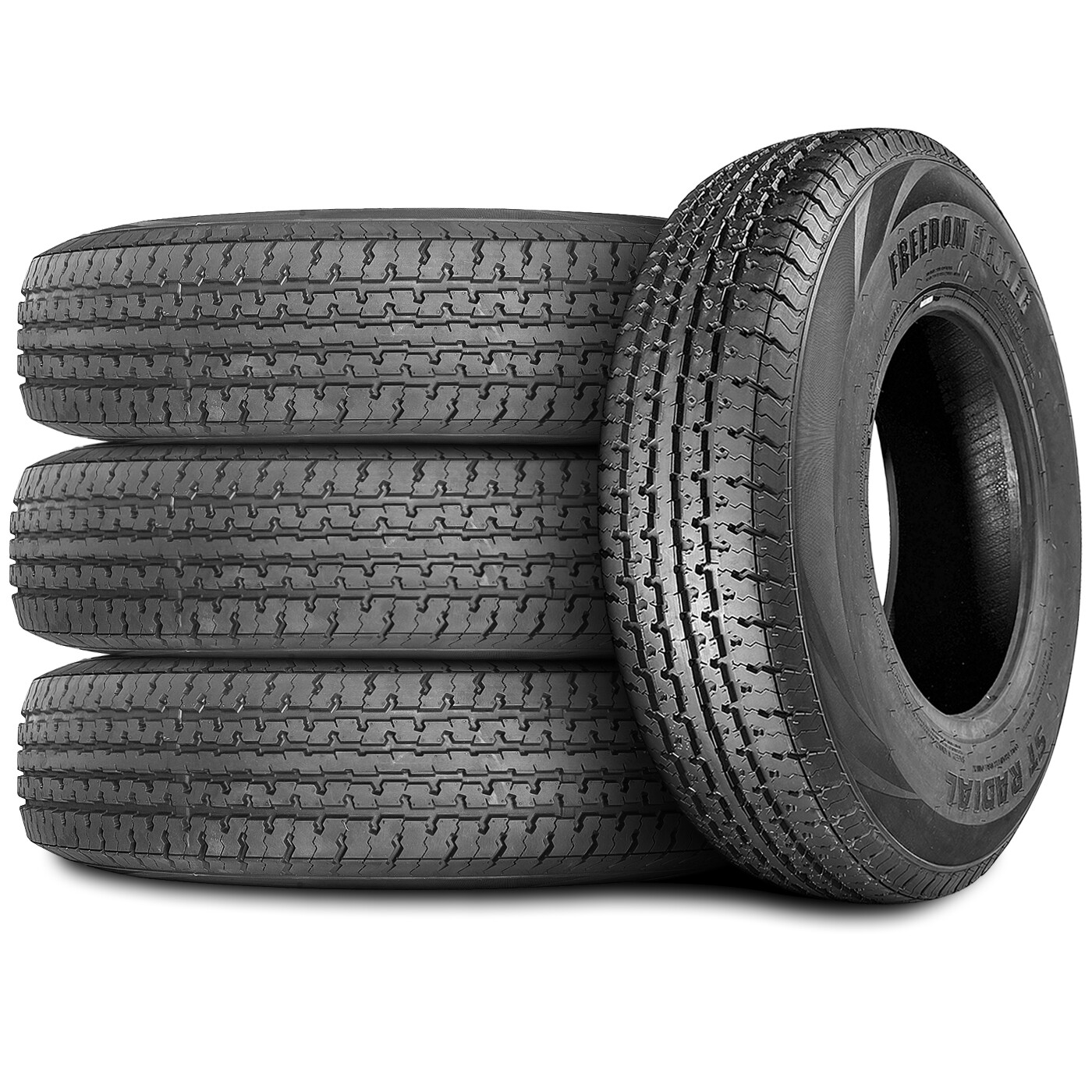 4 Tires Freedom Hauler ST Radial ST 235/80R16 Load F 12 Ply Trailer