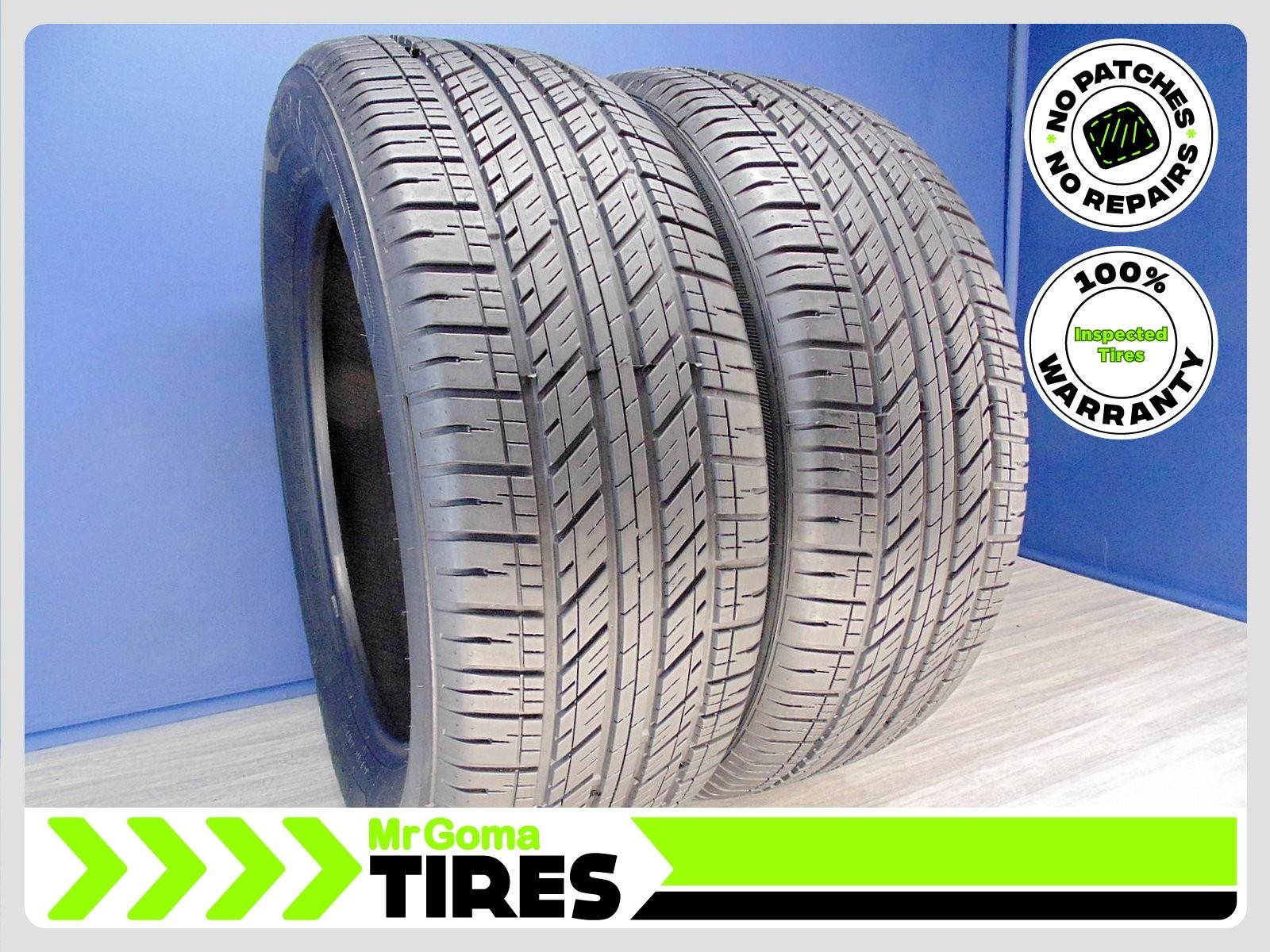 2 IROMAN RB-SUV XL 255/55R20 USED TIRES 8.8/32 TREAD 110H NO PATCHES 2555520