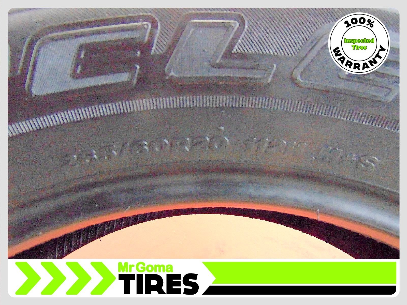 1 USED TIRE BRIDGESTONE DUELER H/T 685 – 265/60R20 7.3/32 DOT 2023 112H -2656020