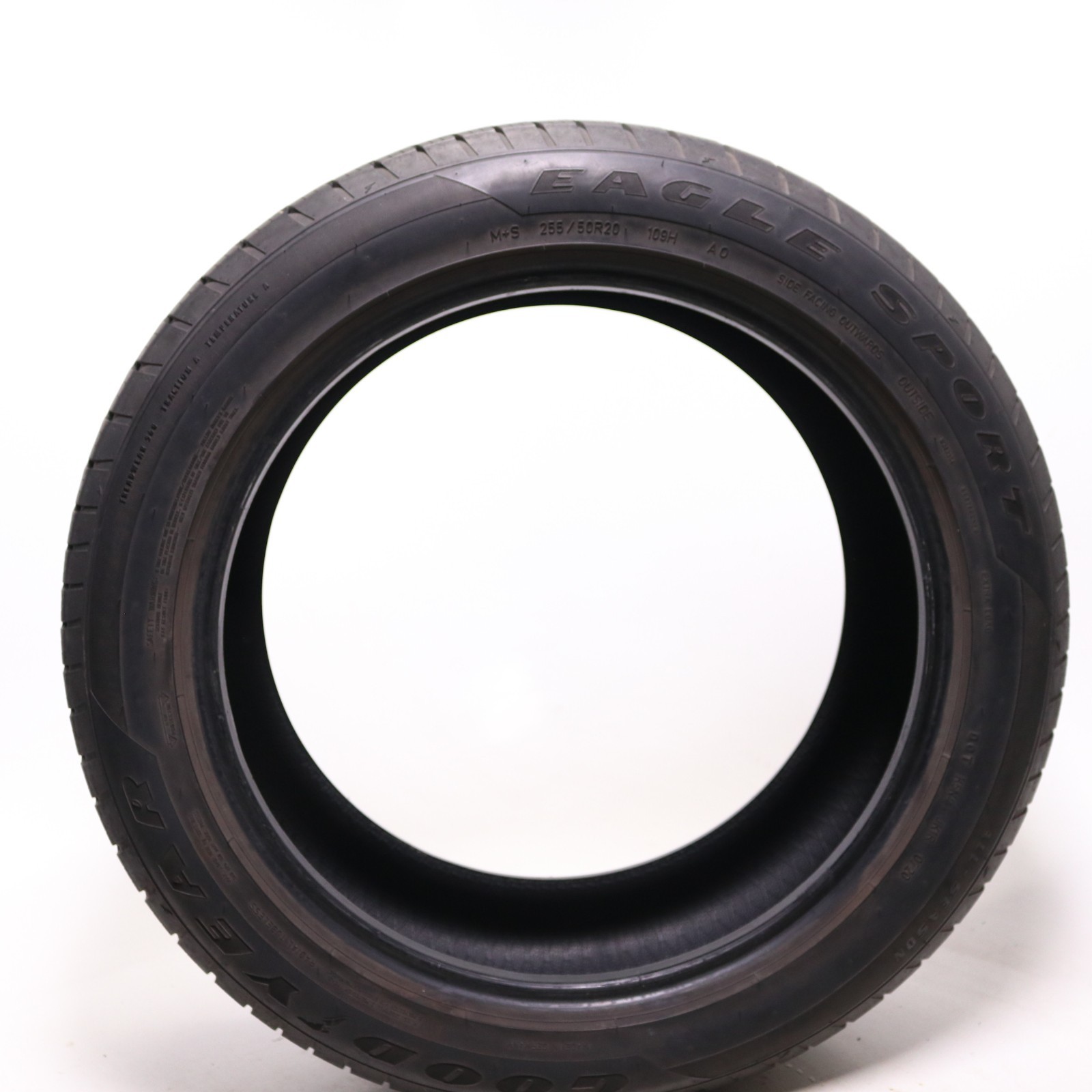 Used 255/50R20 Goodyear Eagle Sport AO – 109H – 8/32 No Repairs