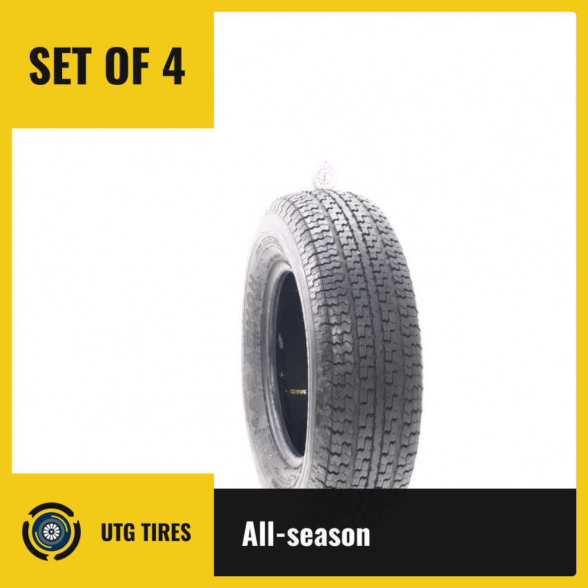 Set of (4) Used ST 205/75R14 Goodyear Marathon 100/96L – 7.5/32