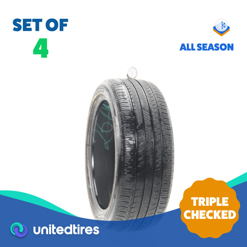 Set of (4) Used 215/45R18 Hankook Kinergy GT 89V – 6-8/32 (1AET0)