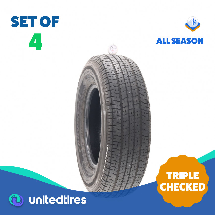 Set of (4) Used ST 225/75R15 Goodyear Endurance 117/112N – 6.5-7/32