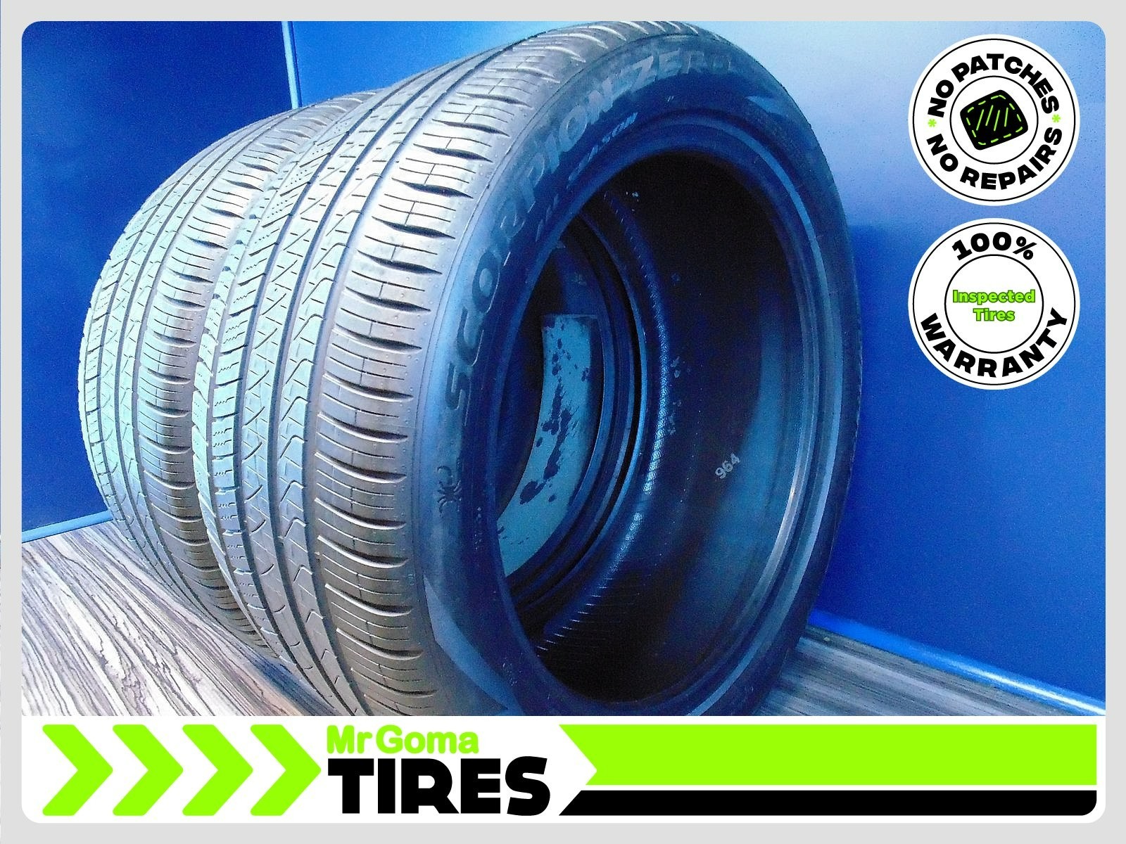 2 PIRELLI SCORPION TM ZERO ALL SEASON MO-S PNCS 315/40R21 USED TIRES 7/32 AVG