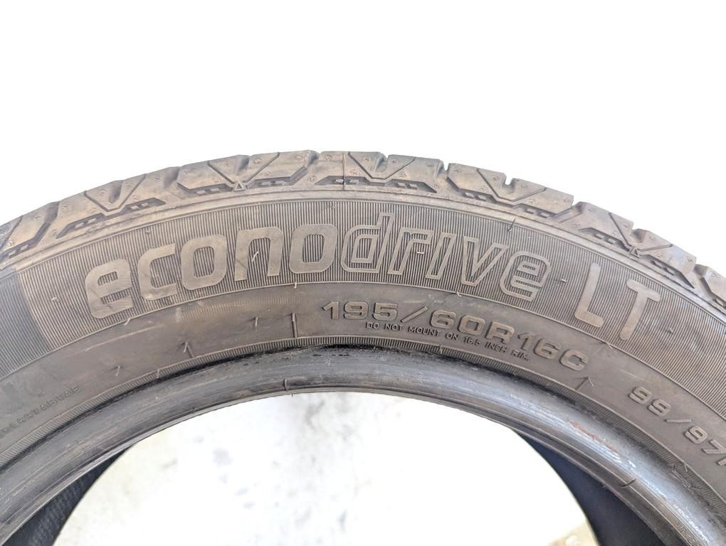 195/60 R16C 99/97H DUNLOP ECONODRIVE LT 7.06MM 6.27MM A4822 SUMMER TYRES (Q