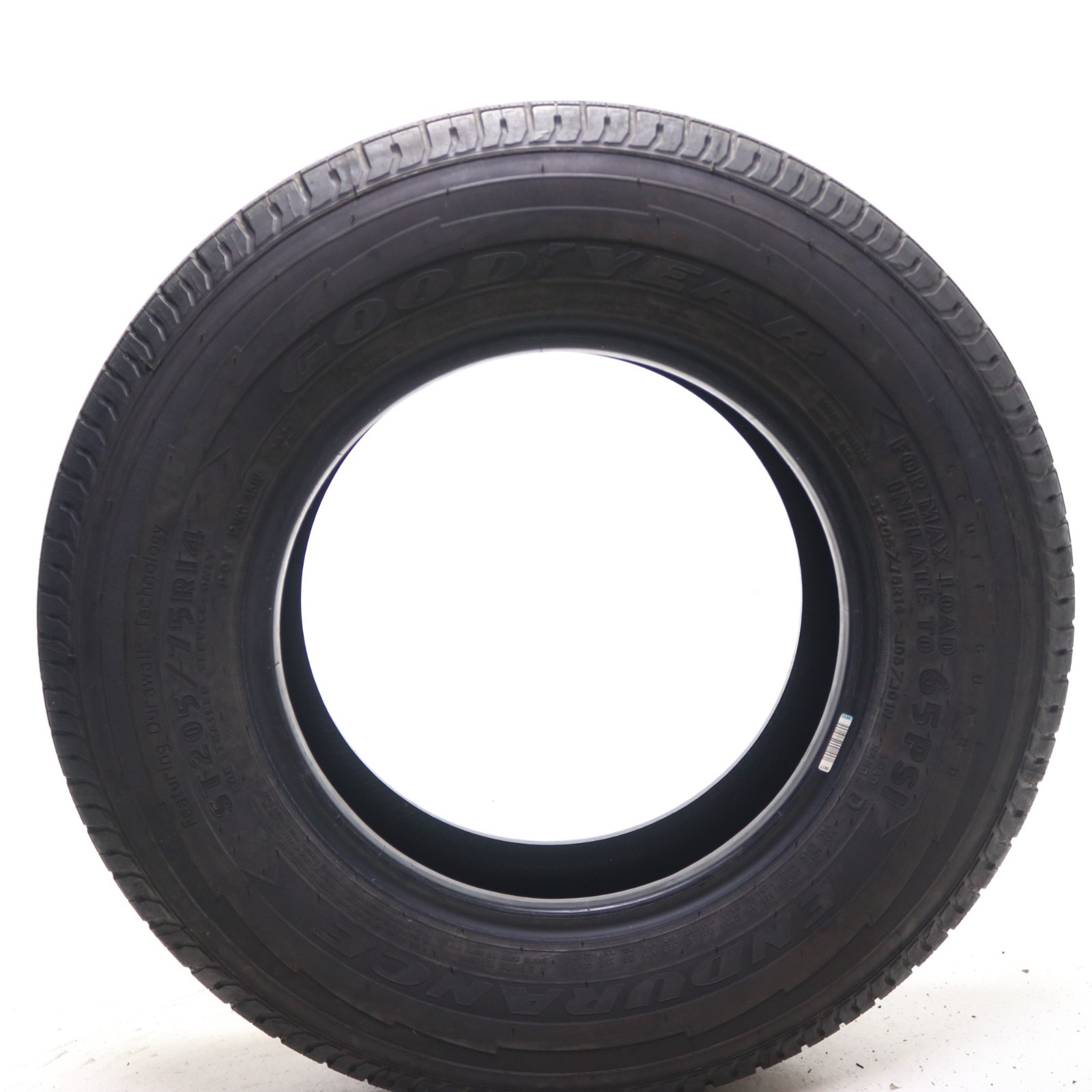 Set of 4 Used ST 205/75R14 Goodyear Endurance – 105/101N – 6-6.5/32 No Repairs