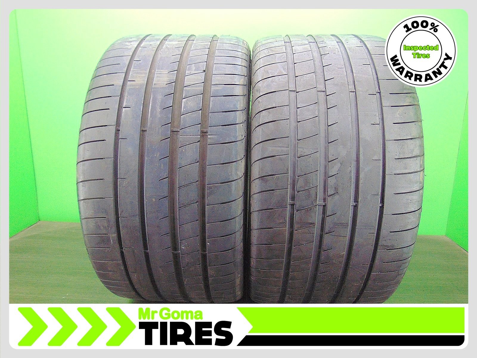 2 305/30R21 TIRES GOODYEAR EAGLE F1 ASYMMETRIC 3 NAO XL 6.9/32 TREAD AUDI OEM