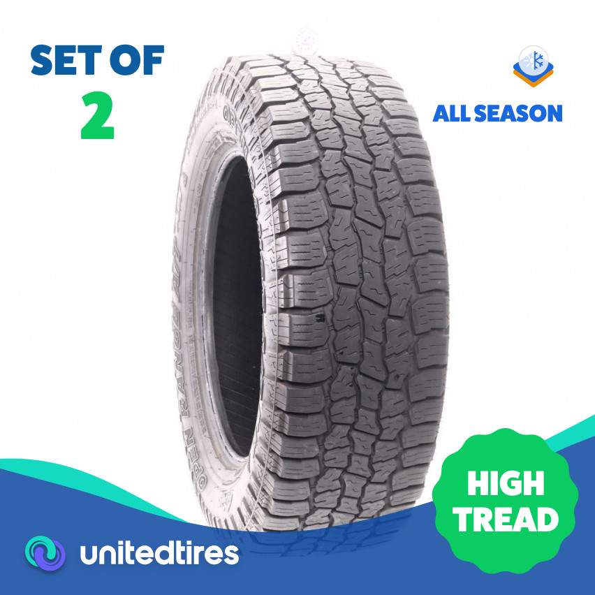 Set of (2) Used LT 275/65R20 Mazama Open Range A/T Plus 126/123S – 9/32