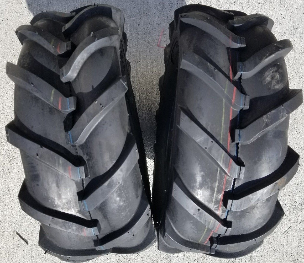 2 – 16X6.50-8 4P Deestone Super Lug Tires AND Tubes AG 16×6.5-8 FREE SHIPPING