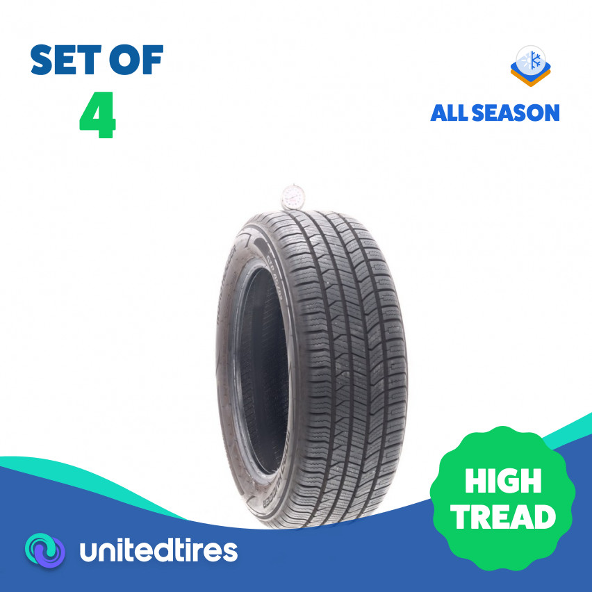 Set of (4) Used 205/55R16 Road Hugger GTP AS/02 91H – 9.5-10.5/32
