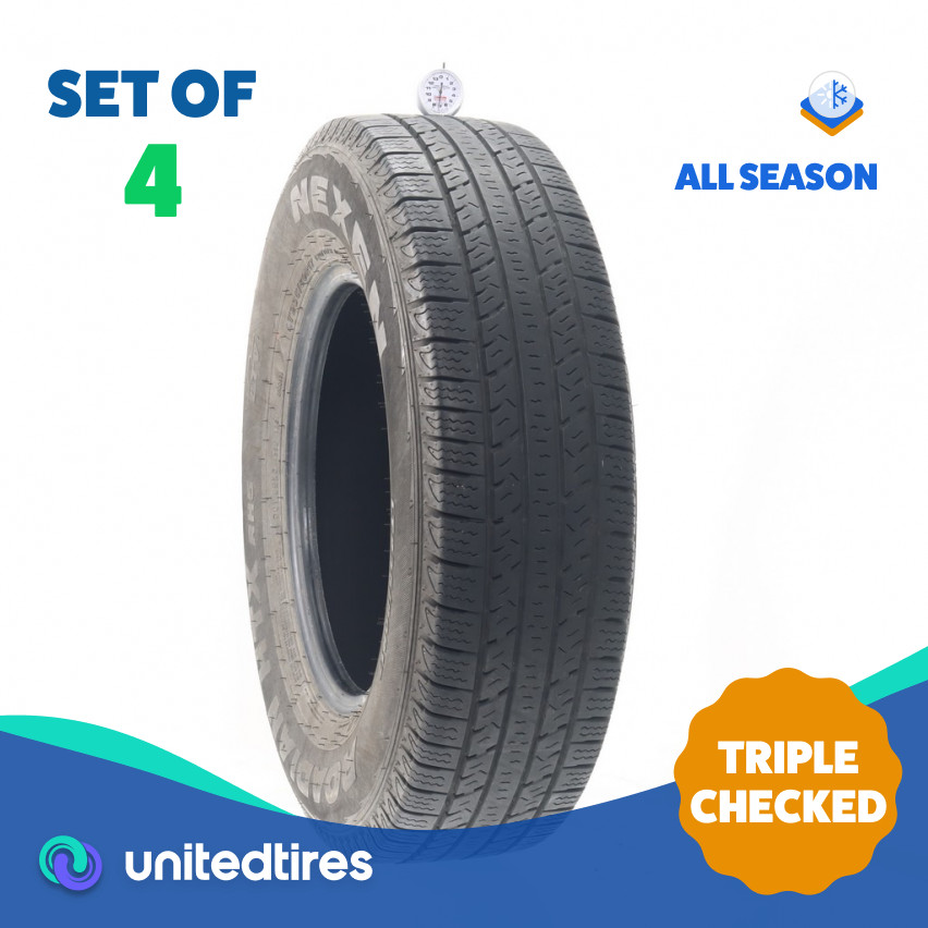 Set of (4) Used LT 235/80R17 Nexen Roadian HTX RH5 LTV 120/117R – 7-8/32