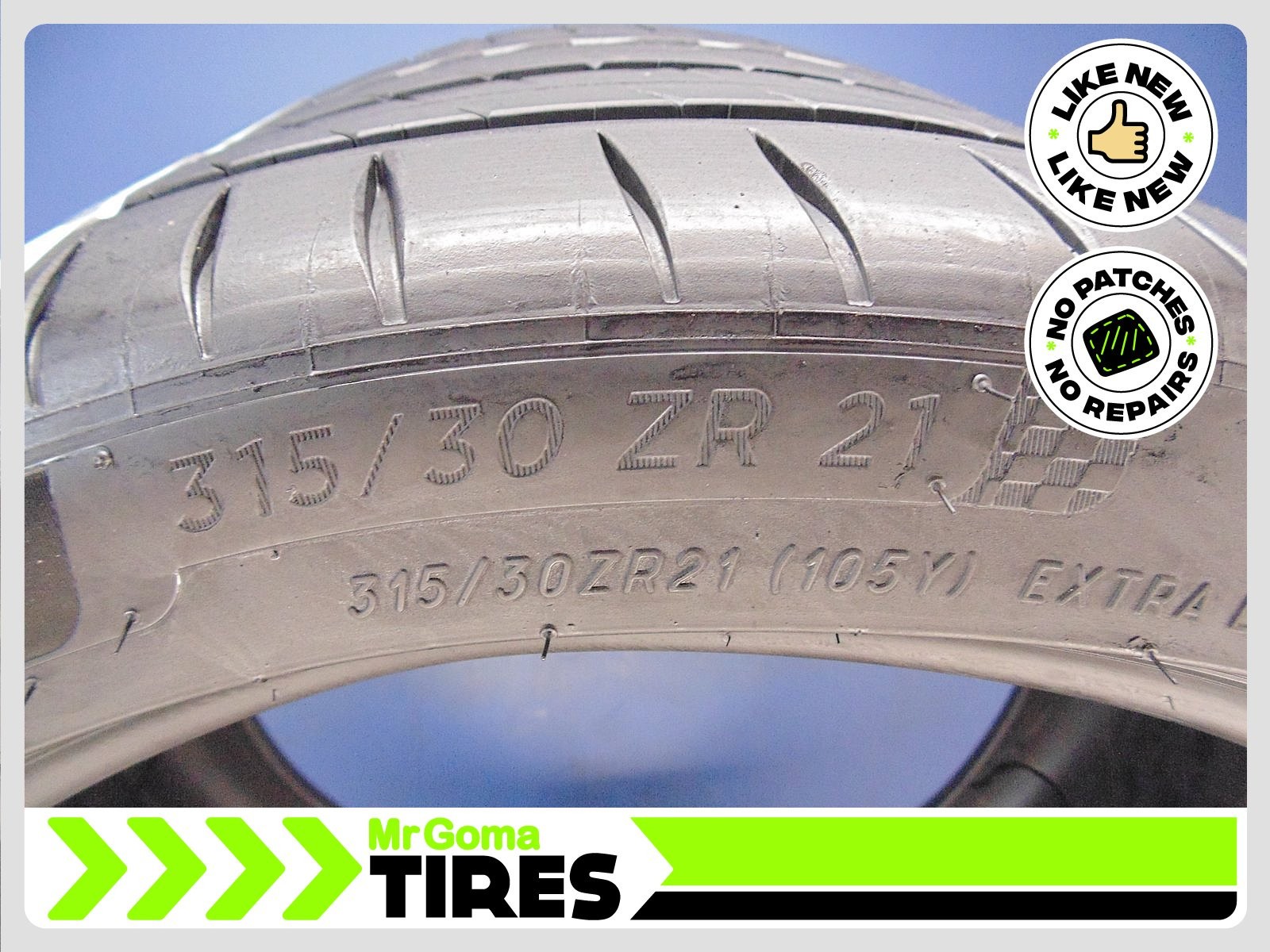 1 MICHELIN PILOT SPORT 4S MO1 XL 315/30ZR21 TIRE 8.9/32 TREAD NO PATCH 3153021