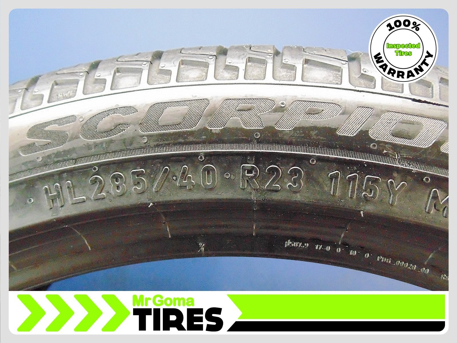 2 PIRELLI SCORPION TM MS LR PNCS XL HL285/40R23 USED TIRES 7.3/32 TREAD 115Y EV