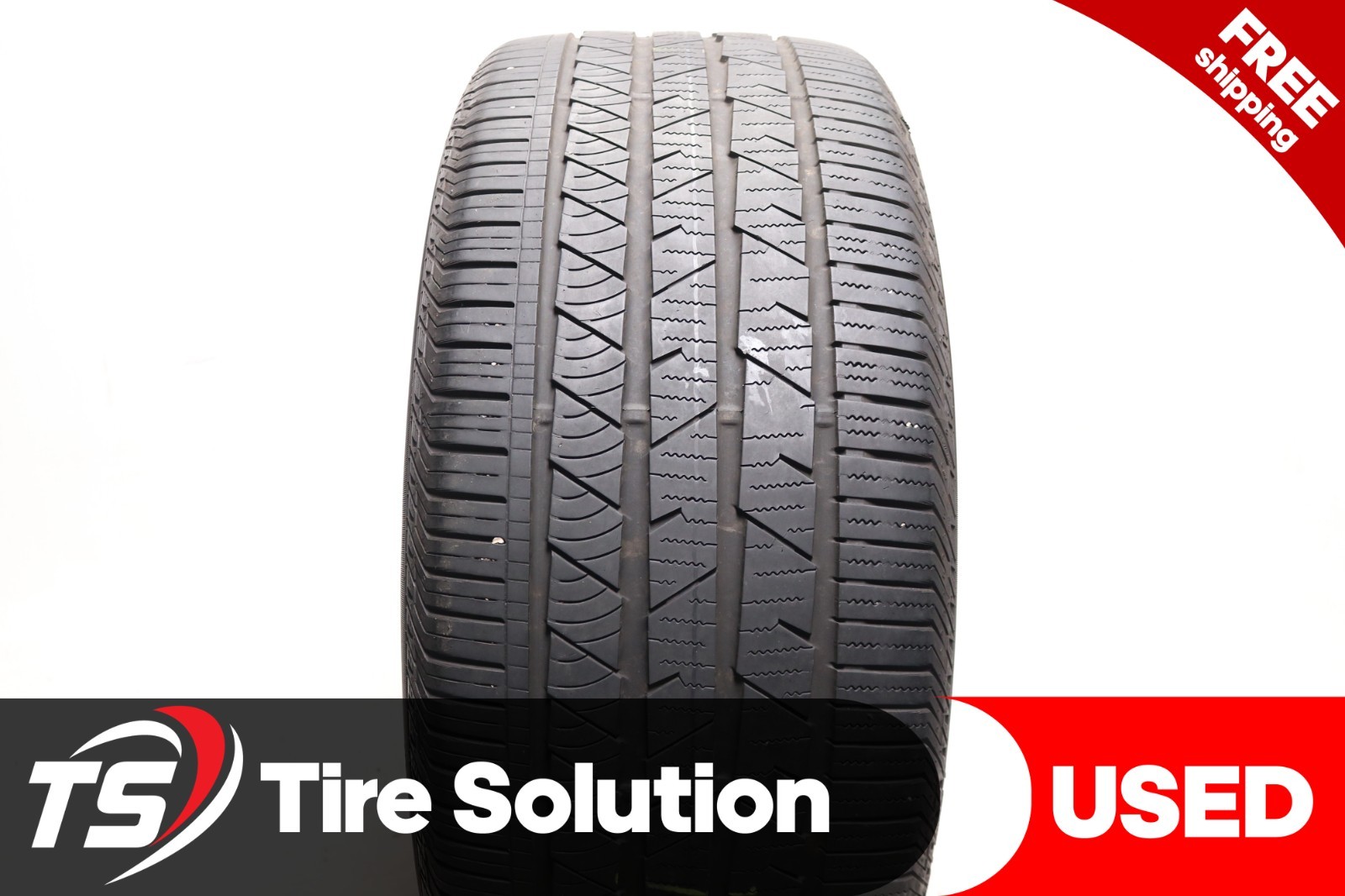 Set of 2 Used 285/45R21 Continental CrossContact LX Sport AO – 113H – 6.5-7/32